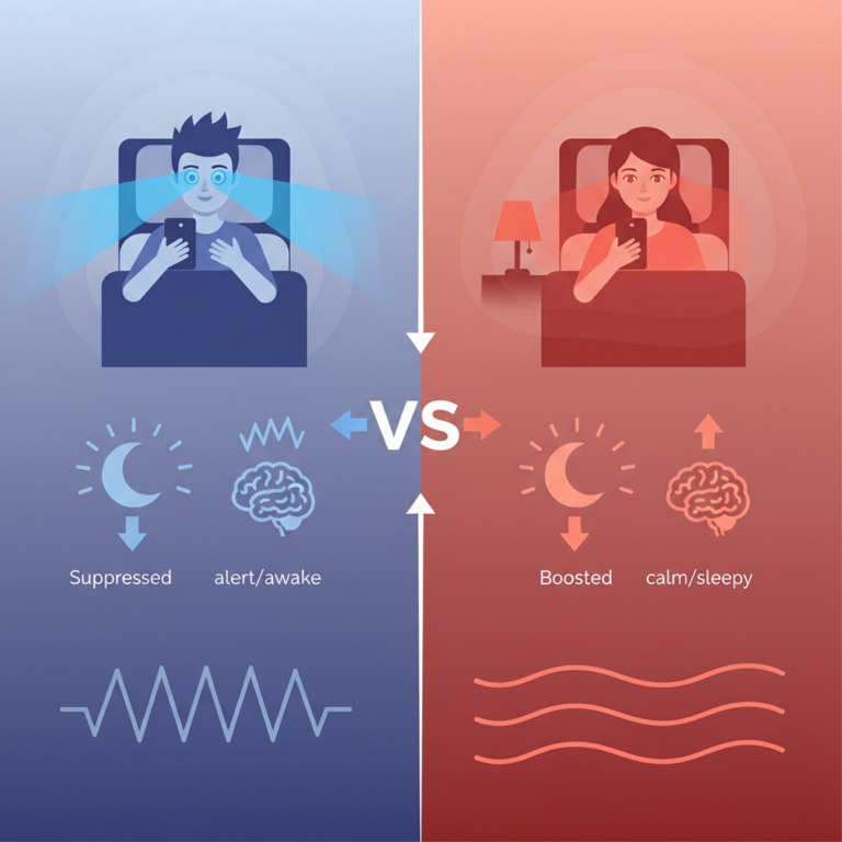 藍光毀睡眠、紅光助好眠！研究揭示褪黑素水平差距的秘密