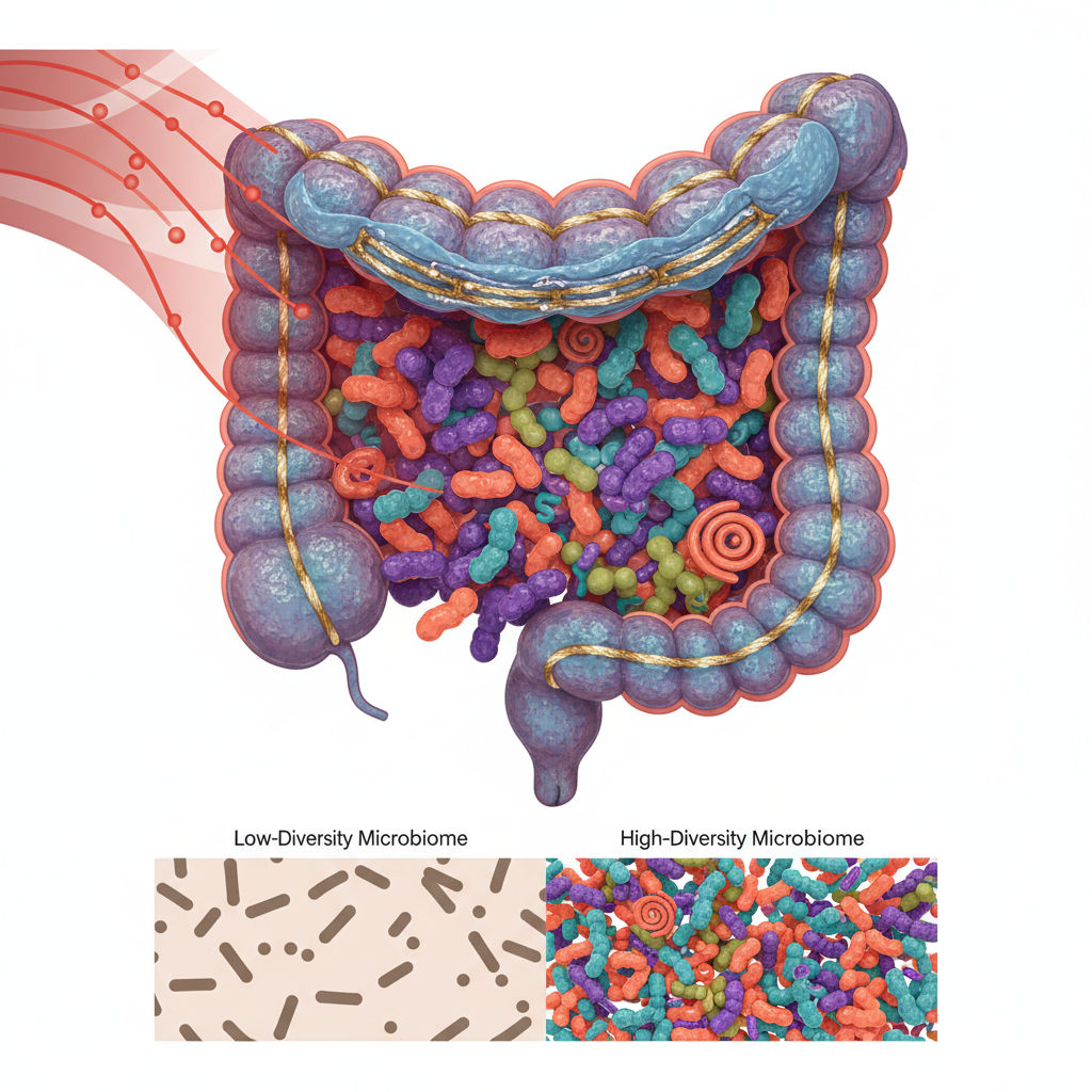 用紅光照肚子能調節腸道？2025 年「光生物組學」研究顛覆你對腸道健康的認知
