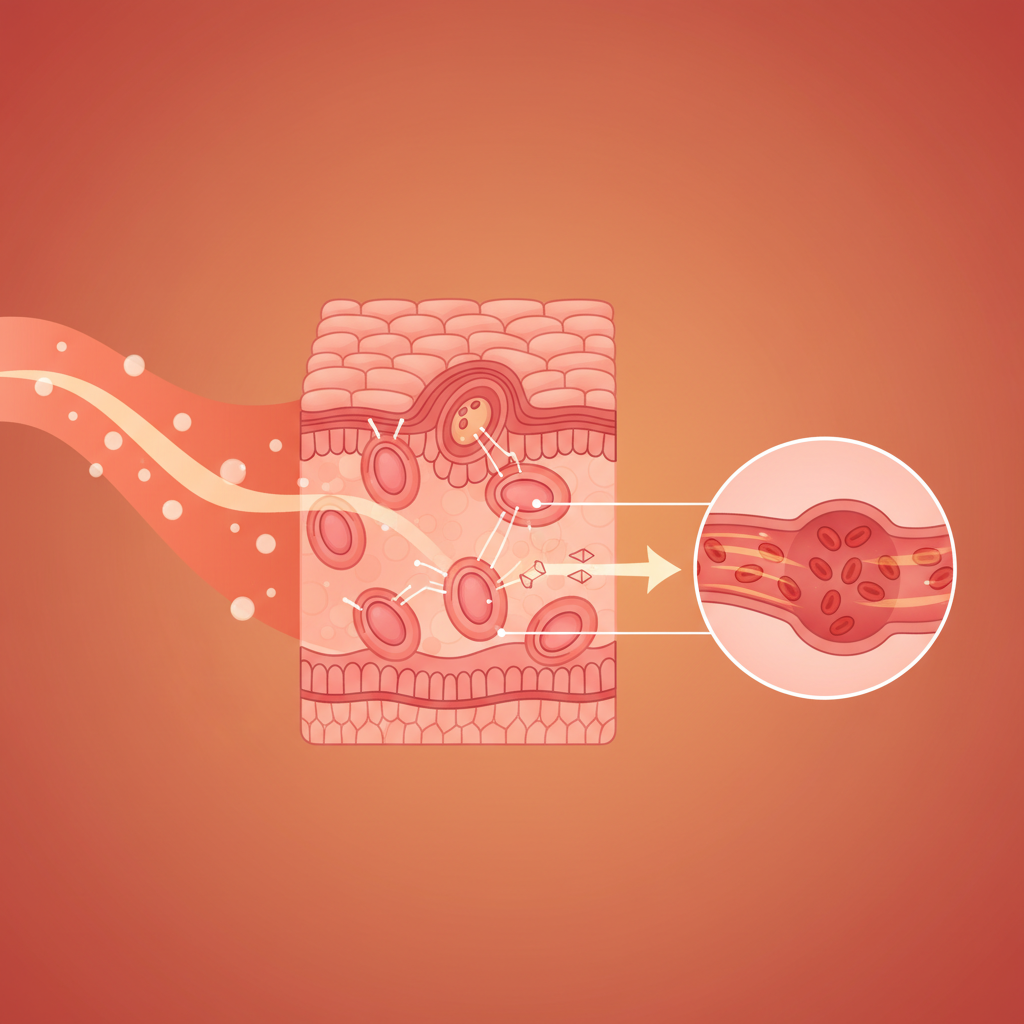 Illustration for a health wellness article: 嘴就喀喀作下巴好痠認識顳顎關節不成因與舒緩方双「紅光照護」顏面保養新擇. Focus on: join