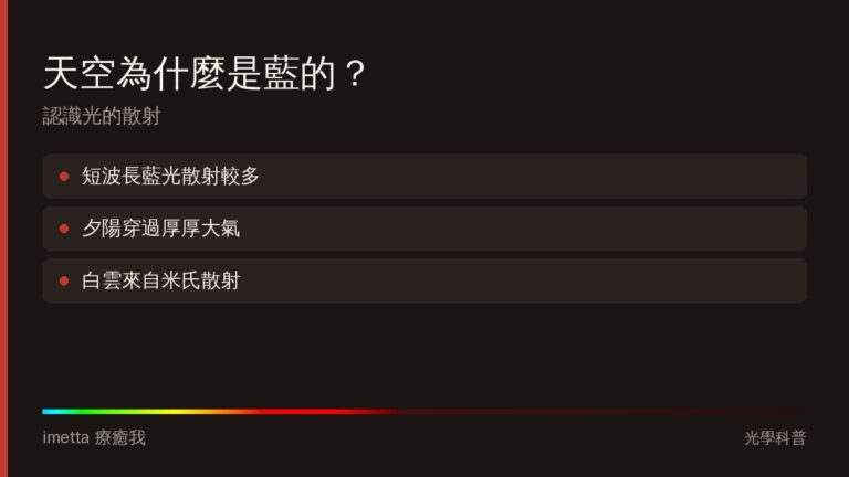 天空為什麼是藍的?夕陽為什麼是紅的?認識光的散射